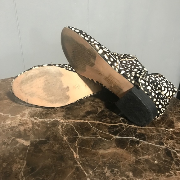 Dolce Vita Genuine Calf Hair Leather Bootie Ankle Boot Spotted Size 7 - Picture 3 of 3